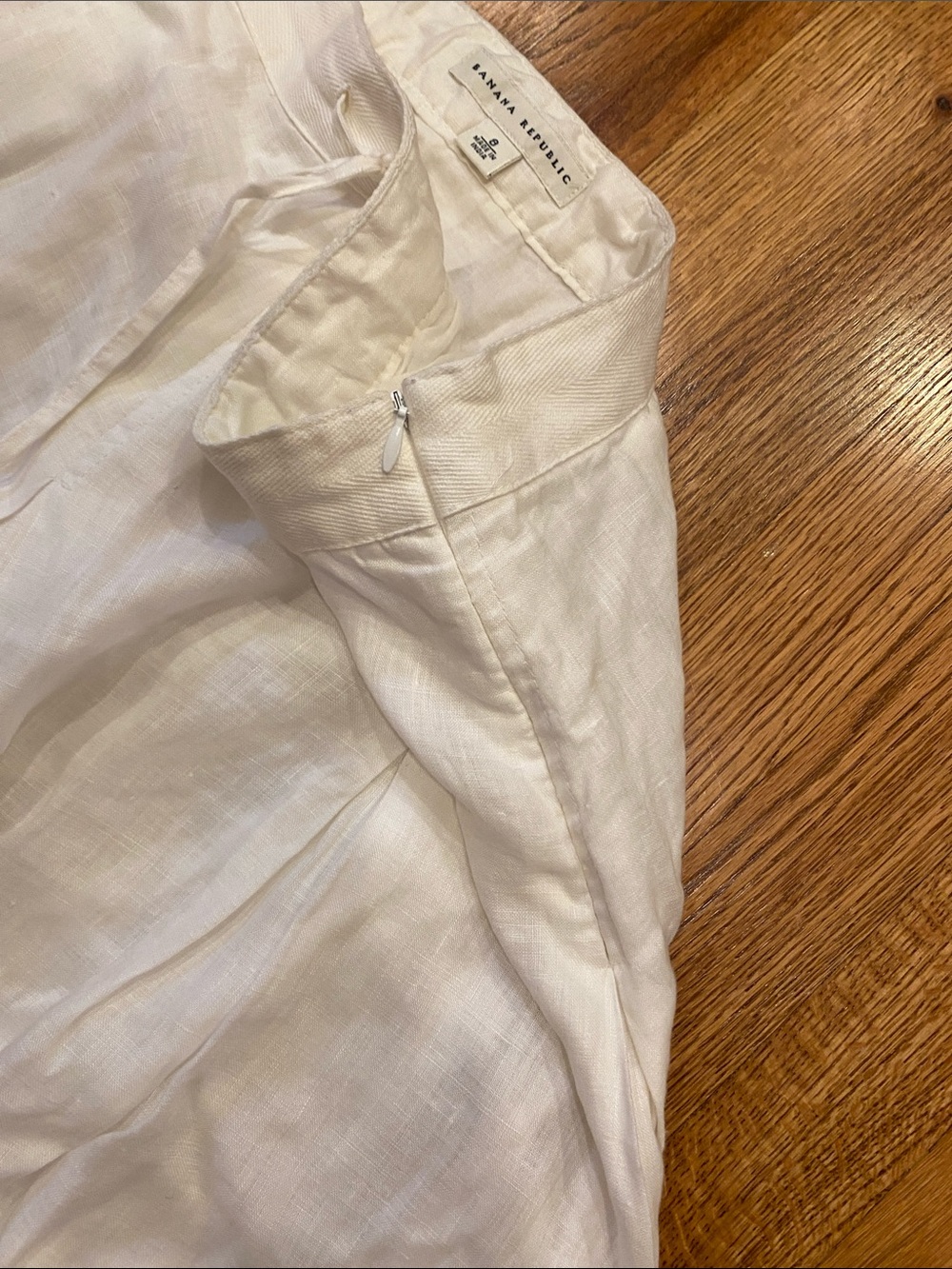 Banana Republic White Linen Circle Skirt - Picture 3 of 6